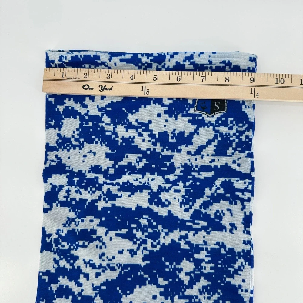 SACO Frost Tech Fleece Face Shield Neck Gaiter Blue Digital‎ Camo One Size NEW!!